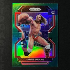 James Drake 2022 Panini Prizm WWE Green Prizm Refractor #105