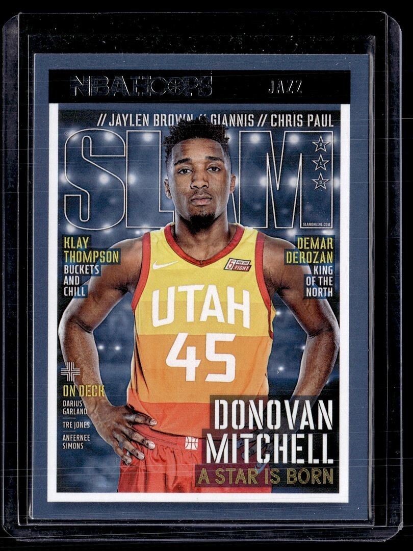 2021-22 NBA HOOPS SLAM DONOVAN MITCHELL JAZZ