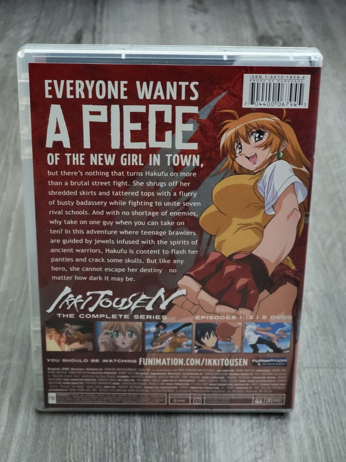 Anime DVD 7-volume set with IKKI TOUSEN Box * 2, Video software