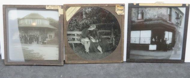 Vote for King, Photographed from Life, People, 3 Magic Lantern Slides