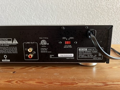 TEAC Model No. T-R670 AM/FM Stereo Tuner Radio Black WORKS - Picture 3 of 9