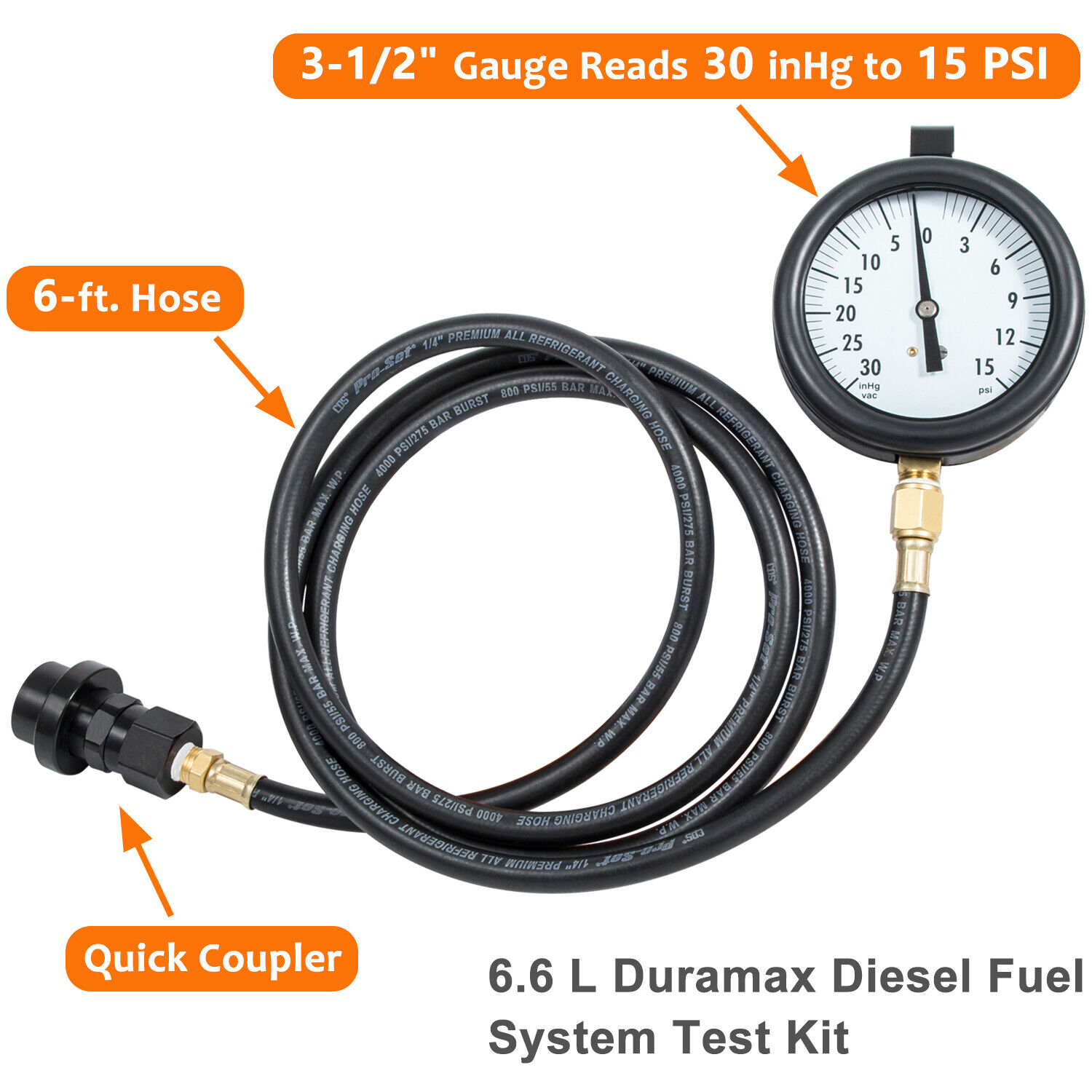 TU-32-6 6.6 L for 35% OFF GM Duramax Test Diesel Department store Pressure Fuel System Ki