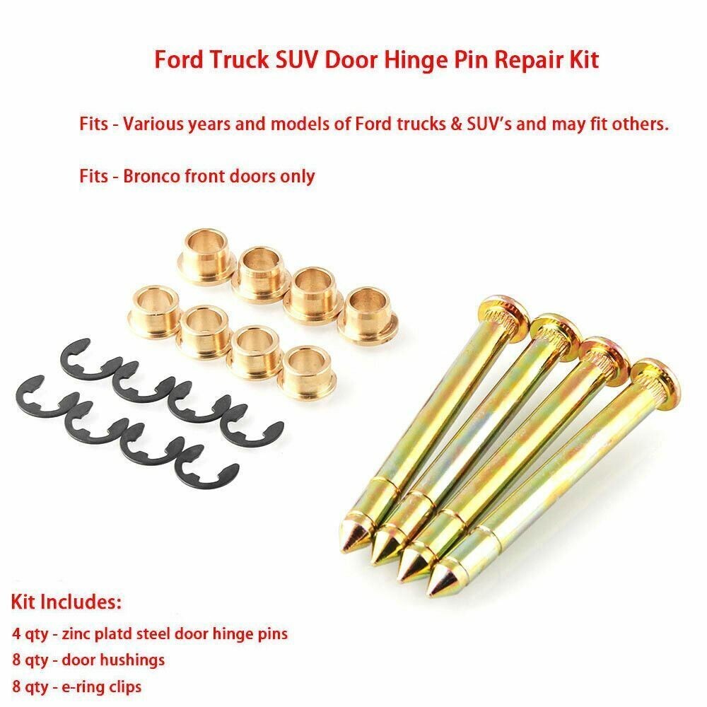 Bronco Parts Door Hinge Pin & Bushing Kit For Ford F150, F250, F350 & Bronco - US Seller Door Hinge Bushings - Foto 5
