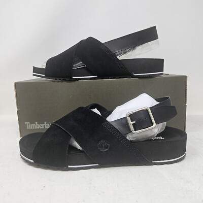 Women's Timberland Malibu Waves Basic Black Suede Backstrap