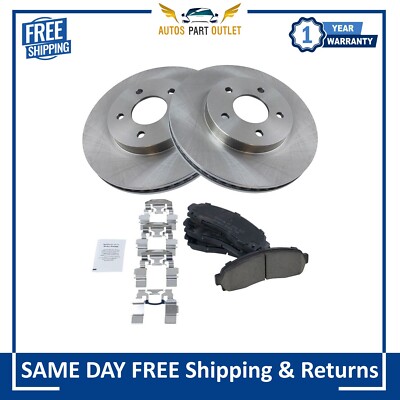 New Front Ceramic Brake Pad & Disc Rotor Kit for Chevy Equinox Saturn Vue