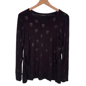 Terez Skull Print Foil Black Long 