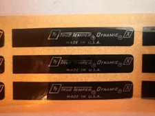 Rare 9 True Temper Dynamic X Golf Club Shaft Band Labels RARE