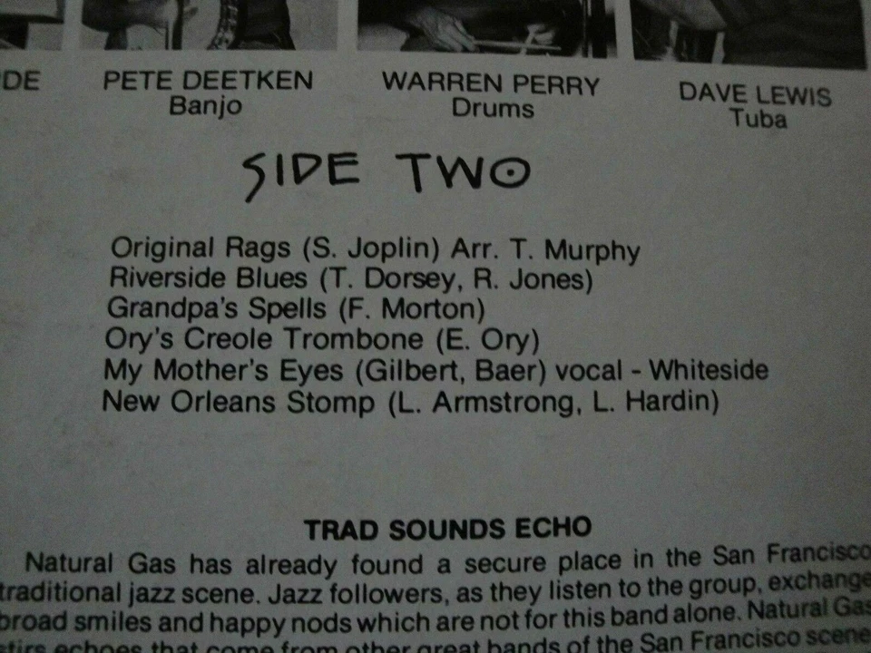 Natural Gas Jazz Band Volume Two 1977 KQ142 Vinyl Lp Record Album EX - Image 4 of 4