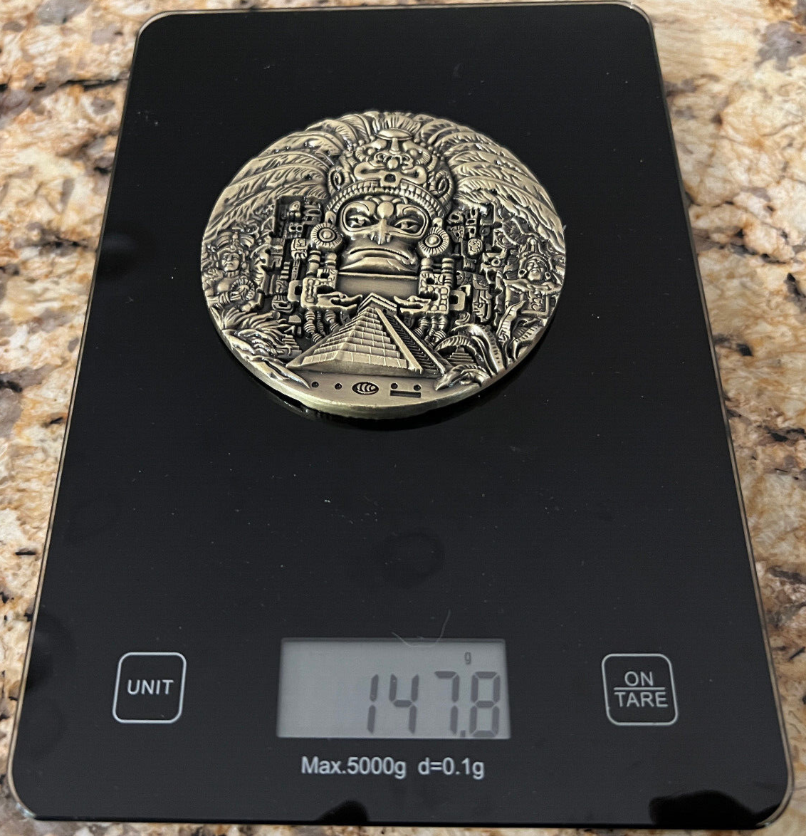 Huge Aztec / Mayan Bronze Vintage Coin - Maya Calendar - Excellent  Condition | eBay