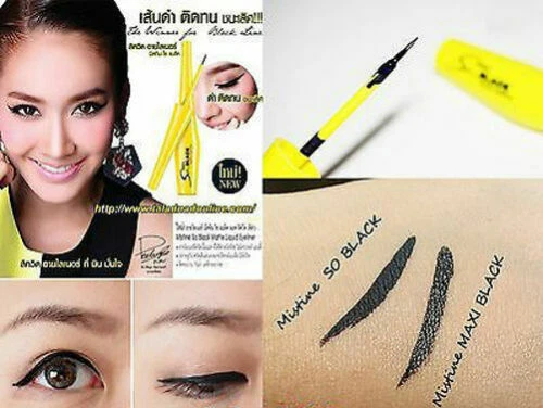 Mistine So Black Matte Liquid Eyeliner Matte Waterproof and Long Lasting 4.5g - Image 3 of 4