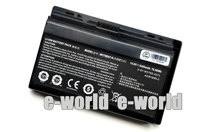 New Genuine W370BAT-8 Battery for Clevo 6-87-W37ES-427 W350ET W350ETQ W355STQ