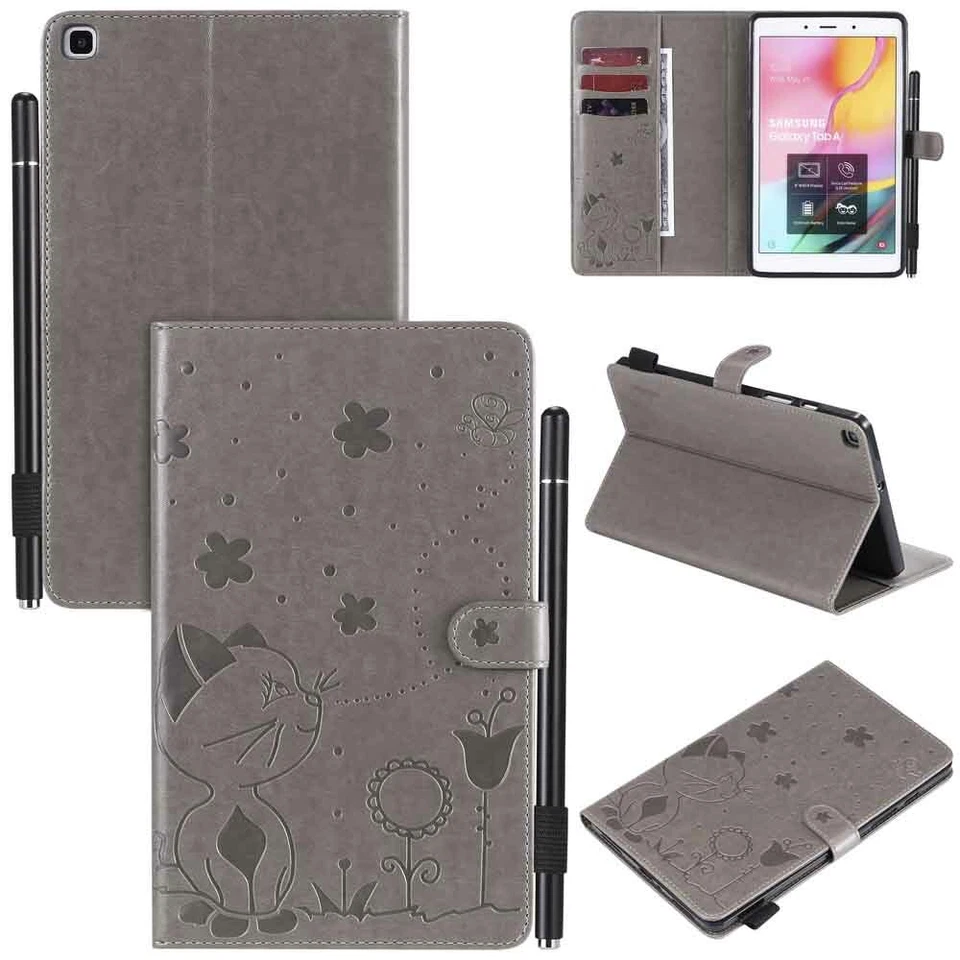 For Samsung Tab A 10.1" 8.0" T510 T580 T290 T590 Stand Flip Leather Case Cover - Image 3 of 4