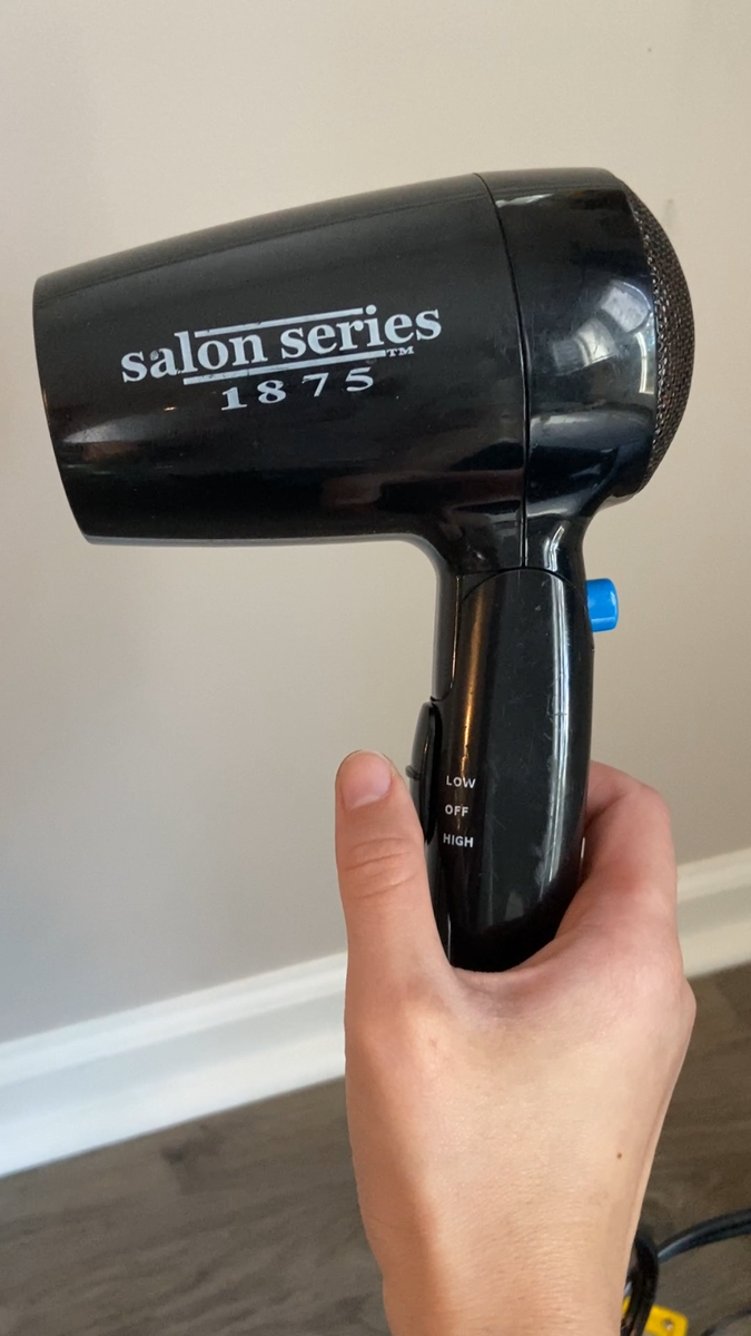 Salon Series 1875 Watt Folding Handle World Travel Hair Dryer