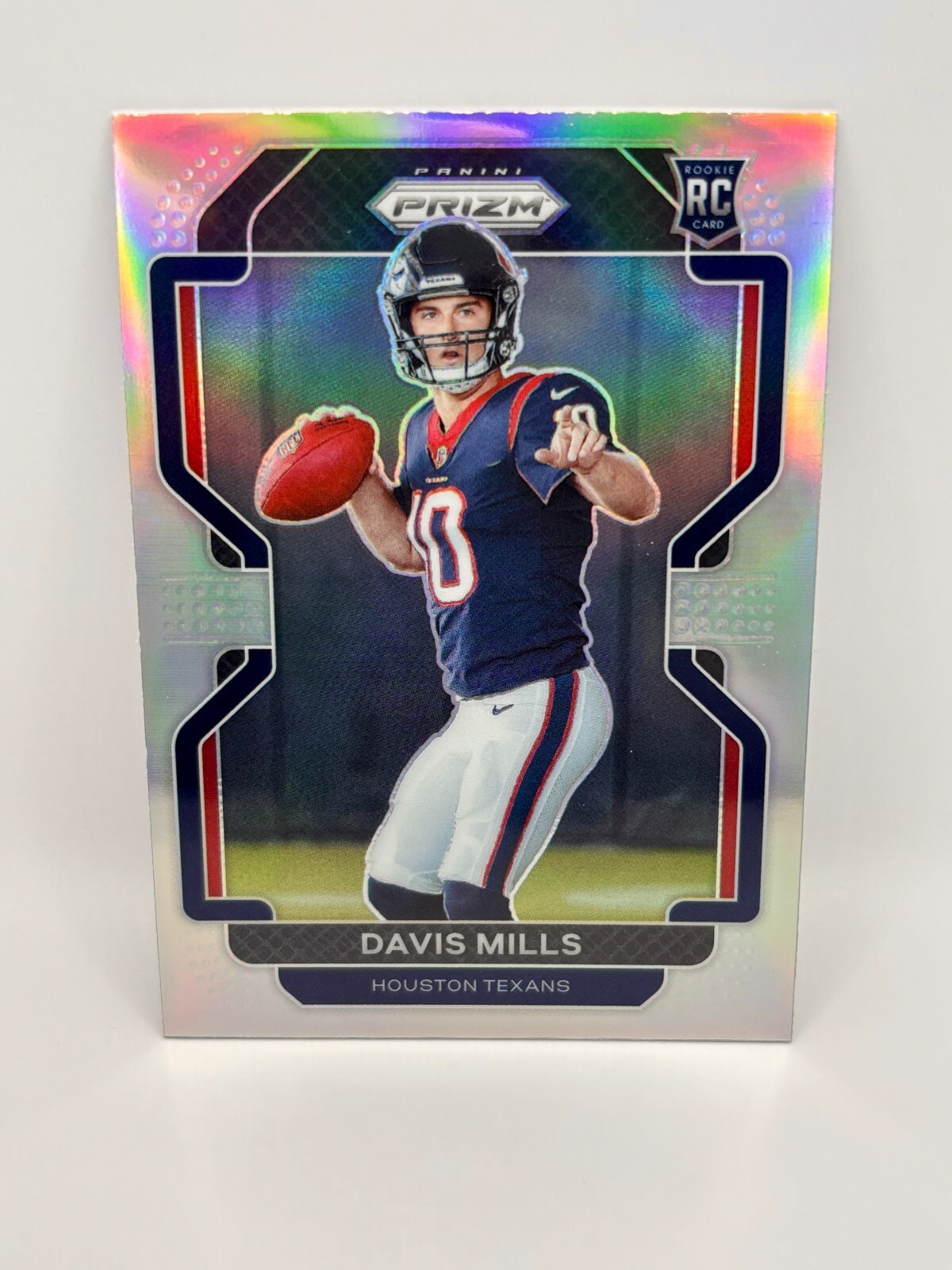 Davis Mills 2021 Panini Prizm #V-352 Rookie RC Variation Silver - Houston Texans
