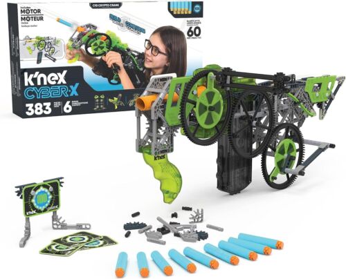K'NEX Cyber-X C10 Crypto Crank with Motor 383 Pieces, 6 Builds, 10 Targets KNEX - Picture 1 of 5