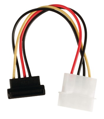 2 Cavi Di Alimentazione SATA 15 Pin Maschio A Femmina, Prolunga 32 Cm Per Disco Rigido E Unità Ottiche, Rame Stagnato