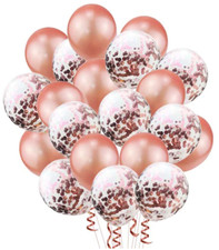 Baby Shower Birthday Wedding Party Heart Star Confetti Latex Colorful Balloons