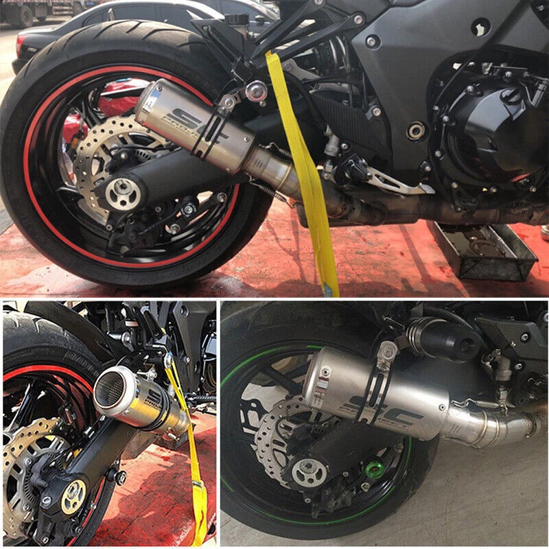 Silenciador escape de fibra de carbono para Kawasaki Z1000 Ninja 1000 2010-2023 Foto 3 de 4