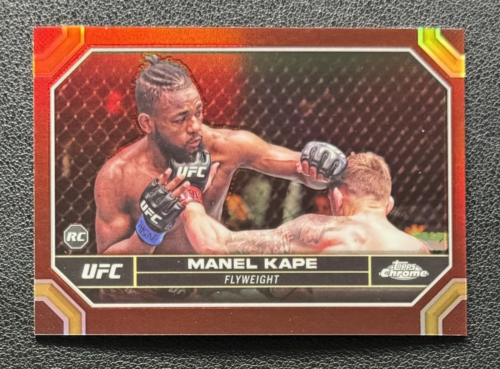 2024 Topps Chrome UFC Manel Kape RC Rookie Magenta Refractor  #119 - Flyweight