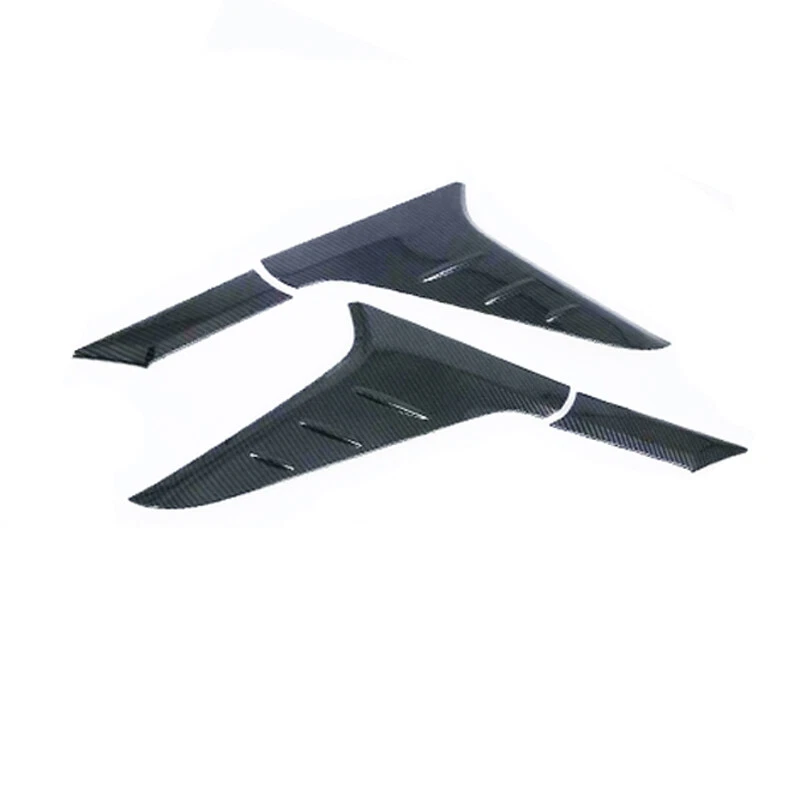 ABS Carbon Fiber Rear Window Side Wing Molding Trim  For Hyundai Kona 2018-2022  Foto 2 de 4