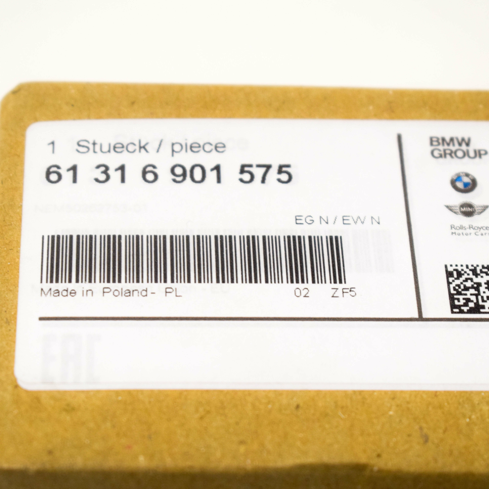 NEW BMW Z3 E36 AC AIR RECIRCULATION SWITCH BUTTON 61316901575 