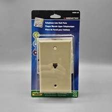 Monster Telephone Line Wall Plate Ivory 140091-00 Just Hook It Up