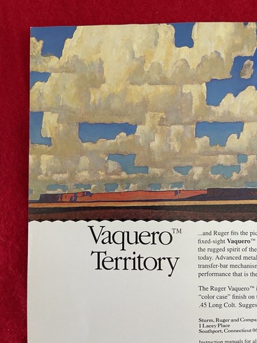 Vintage 1994 Ruger Vaquero Print Ad - Picture 4 of 7