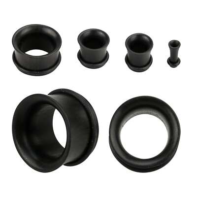 Tunnel Per Orecchio In Legno Di Areng Con Scanalature - Foto 10