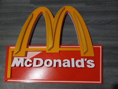 UPDATED! McDonald's Big 3D Advertising Sign Golden Arches 15