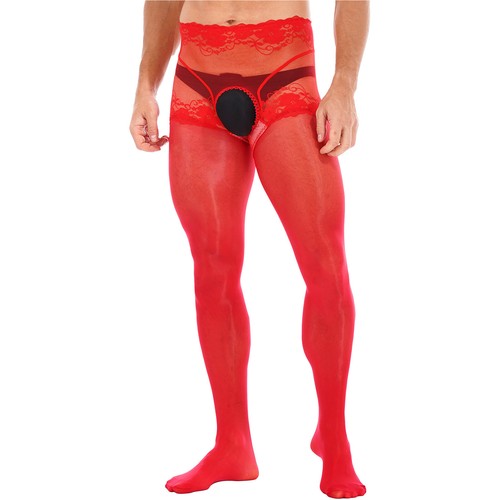Herren Strümpfe glänzend transparent Strumpfhose ultradünn durchsichtig Overknee Socken - Bild 109 von 161