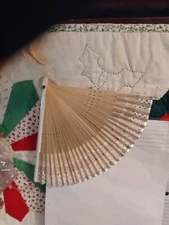 Antique Strawbridge & Clothier Philadelphia Fan with box