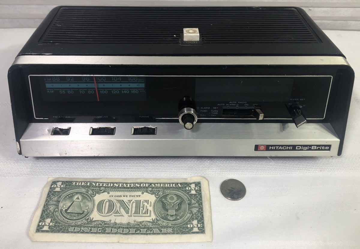 HITACHI Digi-Brite デジタルラジオ Vintage Hitachi Digi Brite Clock Radio | eBay
