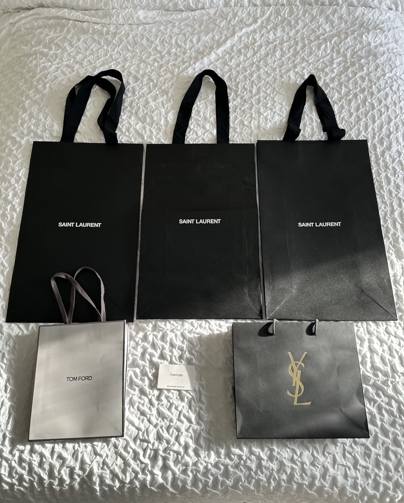 Sacchetti regalo Saint Laurent (YSL) e Tom Ford Designer Nuovi