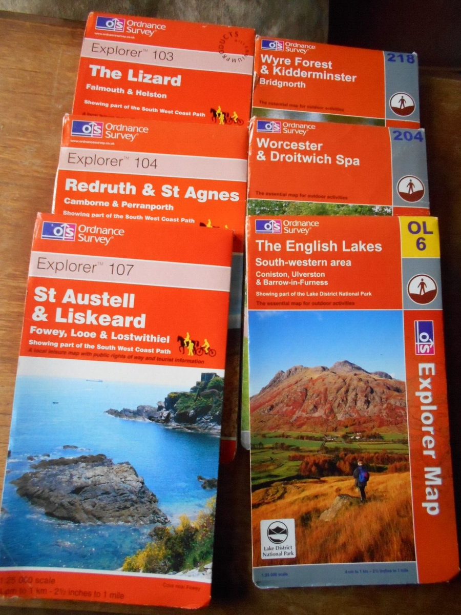 Ordnance survey Explorer maps indiviually priced new ones