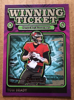 2021 PANINI - TOM BRADY - *RARE* CONTENDERS WINNING TICKET PURPLE - G.O.A.T $$$$