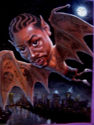 2001 Magazine Page Picture-Allen Iverson-VAMPIRE BAT Iverson's Late Night Ways