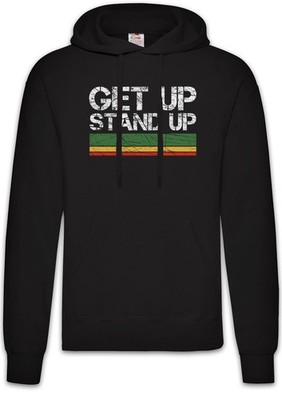 Get Up Stand Up Herren Hoodie Rasta Rastafari Jah Irie Zion Reggae Babylon Haile
