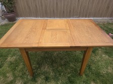 Farmhouse Kitchen Table | Solid Oak |Extendable Dining Table | Rustic Wood