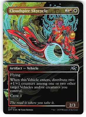 Cloudspire Skycycle (Borderless) 321 - NM - U Aetherdrift