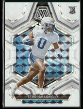 2024 Panini Mosaic #324 Terrion Arnold Mosaic White #/25