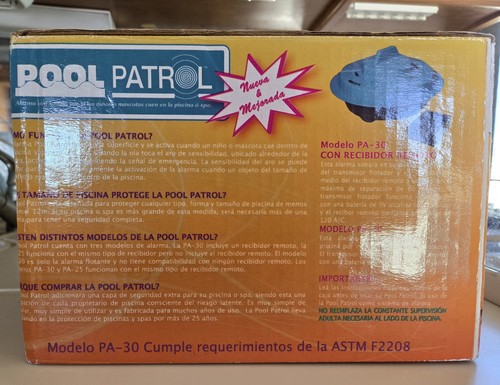 Pool Patrol PA-30 Pool Safety Alarm - New NIOP - Meets ASTM Standard F2208 - Picture 5 of 6