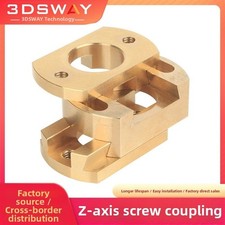 Brass Coupling for 3D Printer Z For STABILIZER Threaded Hole for T8 Screw Use
