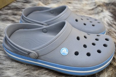 Crocs Unisex-Adult Crocband Clog, Charcoal/Ocean, Men 7  display picture 3