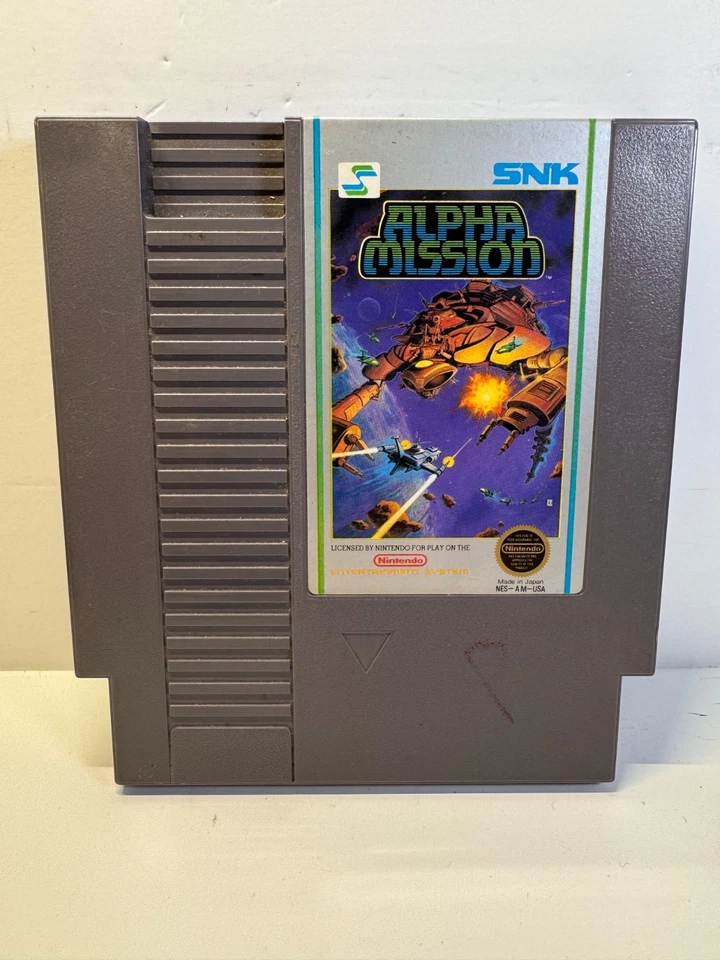 Alpha Mission (Nintendo NES, 1987) 5-SCREW VARIANT Authentic. Great Labels! - Image 2 of 4