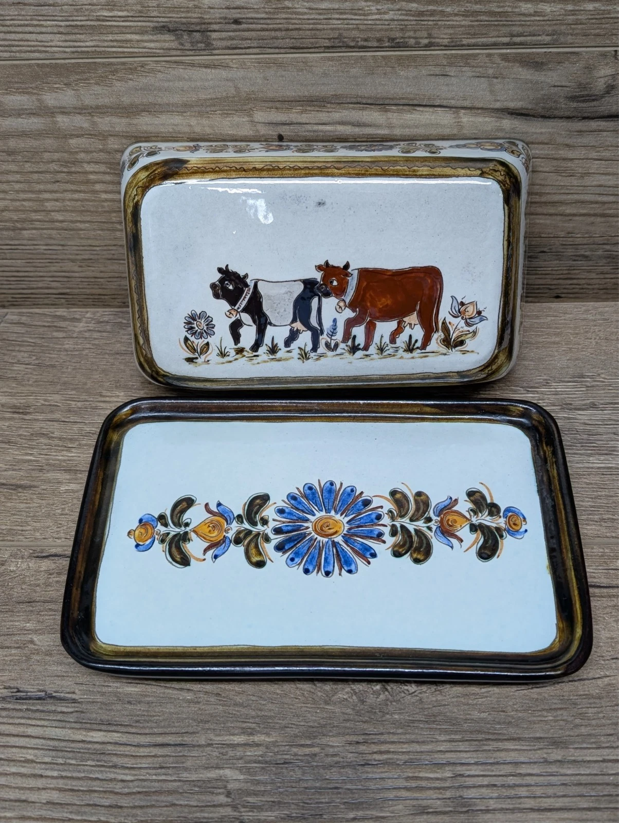 Gebruder Haas MCM Butter Dish Cow Lid Vintage Ceramic Farmhouse Decor
Opens in a new window or tab