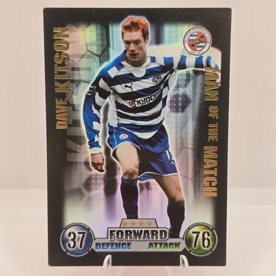 Topps Match Attax Dave Kitson Man Of The Match 07/08 Forward Reading FC LP