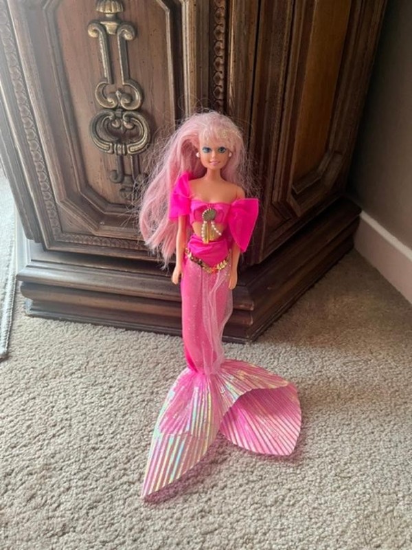 Vintage Barbie Fountain Mermaid Doll 1976 (1966 Twist N Turn Bendable Knee Body)