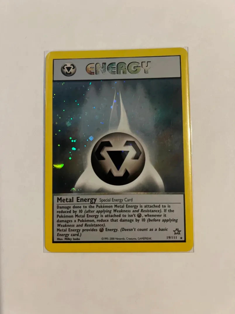 NM Metal Energy 19/111 Pokemon TCG Neo Genesis Holo Rare