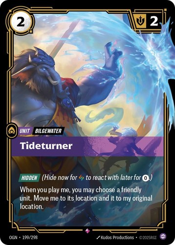 Tideturner [OGN - 199/298] - LP [Foil] TCG Riftbound