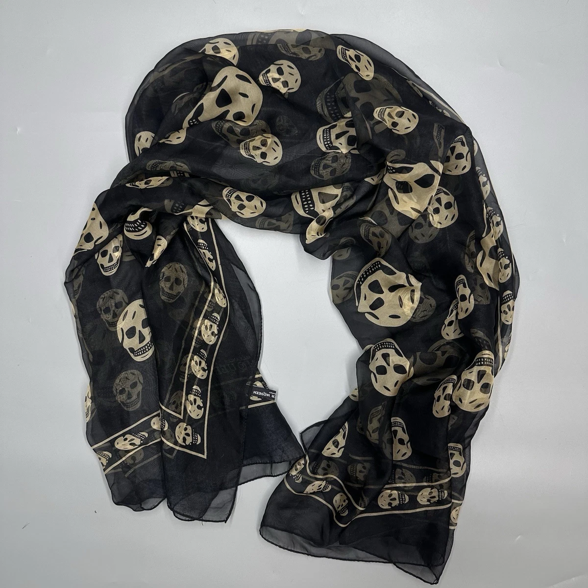 Alexander Mcqueen Skull Scarf for sale - eBay